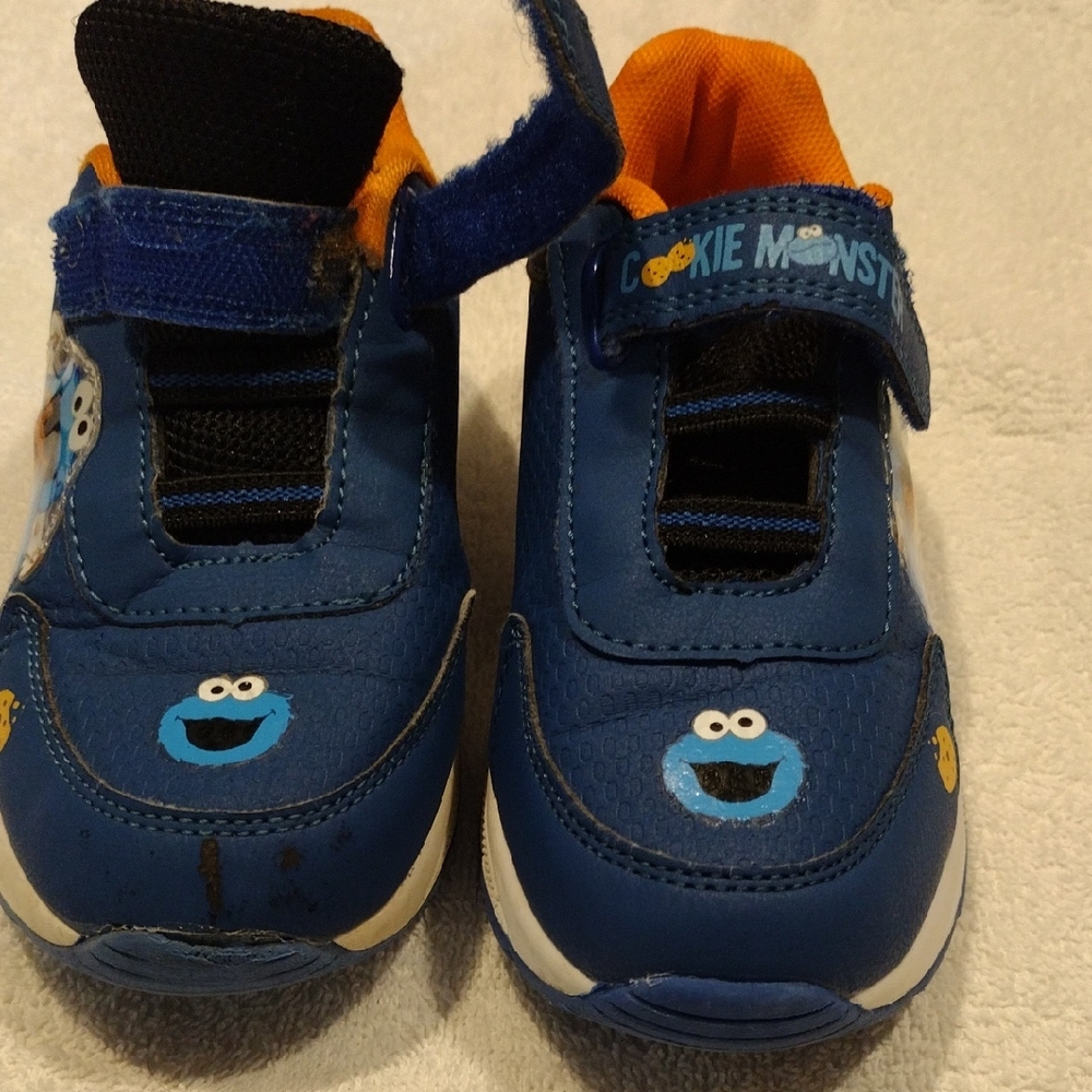 Blue Cookie Monster Kids Shoes